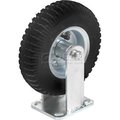 Casters Wheels & Industrial Handling Rigid Plate Caster 6in Full Pneumatic Wheel 200 Lb. Capacity 16SF06227-R